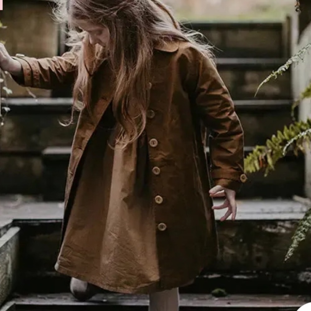 The Simple Folk Element Jacket in Hazelnut- Organic Cotton- Like New Sz 3-4